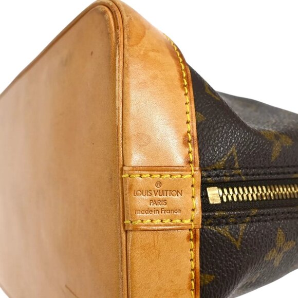 181380BT (S6) Louis Vuitton Satchel Bag Alma Brown Monogram - Picture 7 of 10